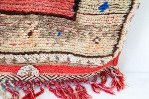 Moroccan Vintage Hand-Woven Boujad Berber Rug, circa 1960