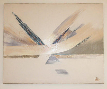 Vintage Signed Lee Reynolds Studio Textured Abstract Painting — additional view 17