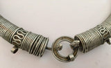 Traditional Silver Torque Necklace Chocker from Rajasthan India