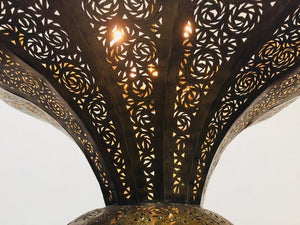 Large Vintage Brass Moroccan chandelier