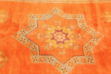 Moroccan Berber Rug Burnt Orange 16ft Long 1960s