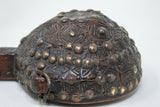 Antique African Moroccan Tribal Carved Wood Flask 19th C.