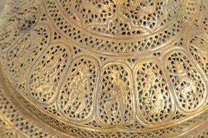 Antique 19th Century Brass Islamic Middle Eastern Persian Floor Lamp