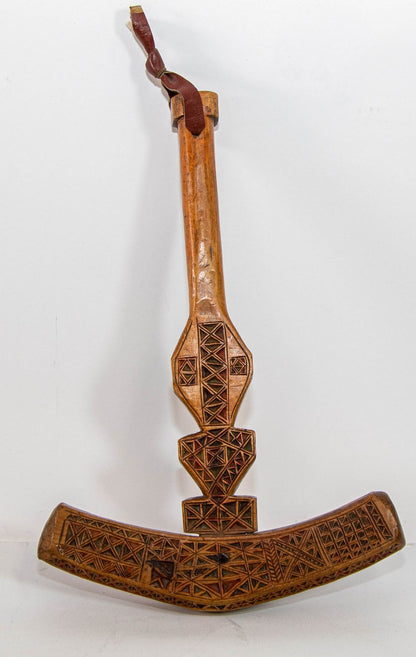 Moroccan Berber Wooden Sugar Hammer Marteau a Sucre Deggaga