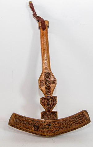 Moroccan Berber Wooden Sugar Hammer Marteau a Sucre Deggaga