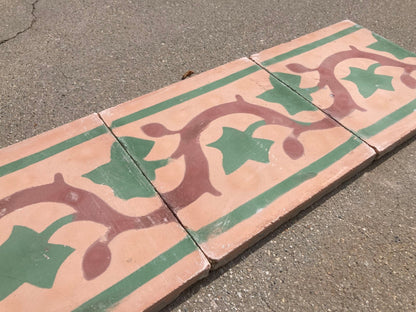 Moroccan Handcrafted Encaustic Cement Tile, Moorish Design, 1980