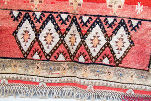 Moroccan Vintage Hand-Woven Boujad Berber Rug, circa 1960