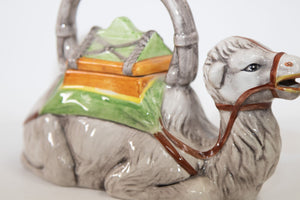 Vintage Hand Painted Resting Camel Porcelain Tea Pot