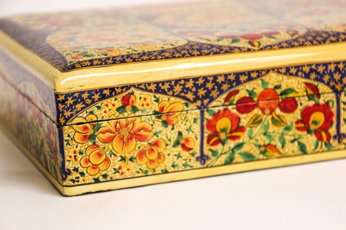 Hand Painted Rajasthani Lacquer Decorative Box
