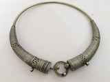 Traditional Silver Torque Necklace Chocker from Rajasthan India