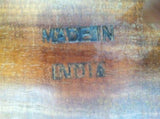 Anglo Indian Mughal Teak Inlaid Square Side Table