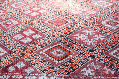 1960s Vintage Moroccan Berber Rug by Berber Tribes, Hand-Woven Wool