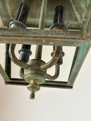 Verdigris Copper Brass Hanging Hall Lantern