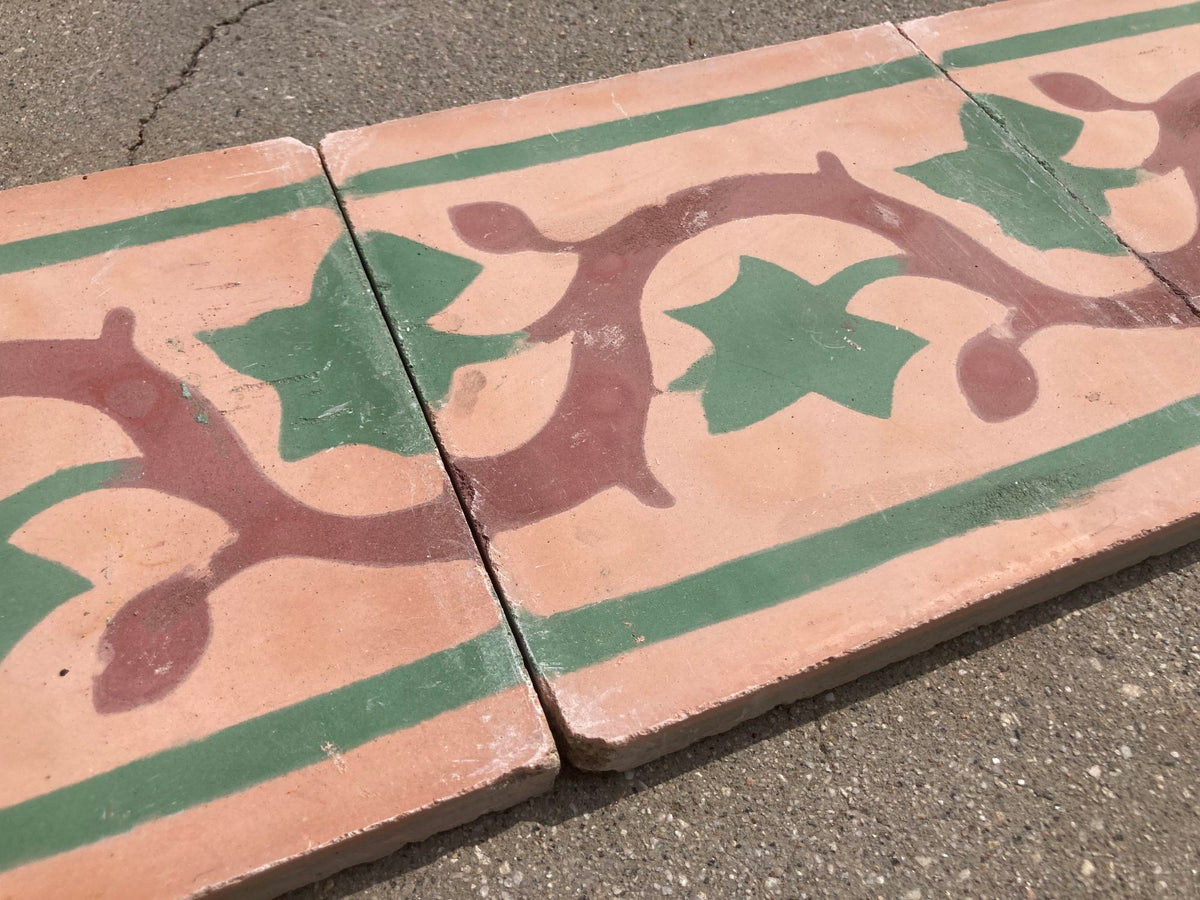 Moroccan Handcrafted Encaustic Cement Tile, Moorish Design, 1980