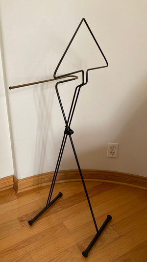 Vintage Folding Valet Metal Stand by Fratelli Reguitti 1950s