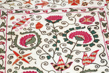 19th C. Suzani Bukhara Uzbekistan Antique Embroidered Islamic Art Textile Susani