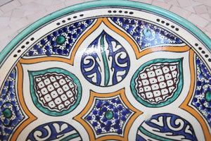 Moroccan Ceramic Tajine from Fez