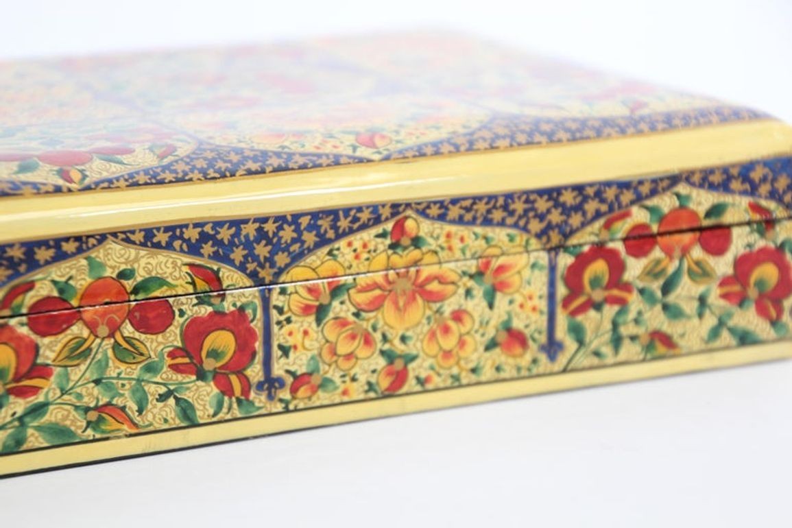 Hand Painted Rajasthani Lacquer Decorative Box