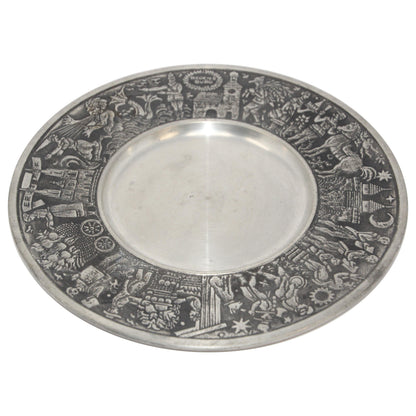 Hand Graved Metal Plate Regensburg Bauhaus Industrial Style — main image