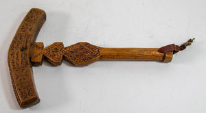Moroccan Berber Wooden Sugar Hammer Marteau a Sucre Deggaga