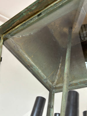 Verdigris Copper Brass Hanging Hall Lantern