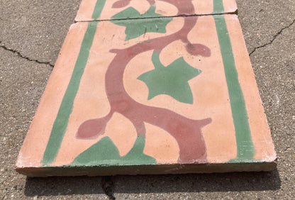 Moroccan Handcrafted Encaustic Cement Tile, Moorish Design, 1980