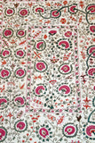 19th C. Suzani Bukhara Uzbekistan Antique Embroidered Islamic Art Textile Susani