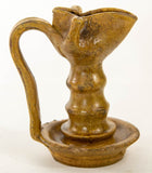Antique Islamic Persian Nishapur Style Ceramic Glazed Oil Lamp