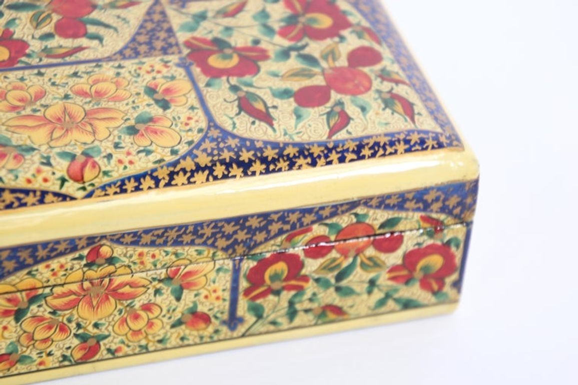 Hand Painted Rajasthani Lacquer Decorative Box