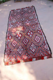 1960s Moroccan Berber Rug Pink Vintage Rehmana Marrakech Carpet