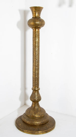 Antique 19th Century Brass Islamic Middle Eastern Persian Floor Lamp