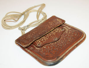 African Leather Tribal Shoulder Bag