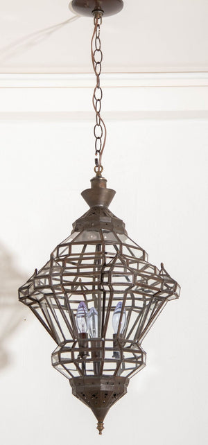 Moroccan Clear Glass Lantern Moorish Granada Spanish Style