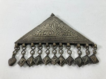 1920s Antique Silver Repousse Talisman Holder from Berber Tribes