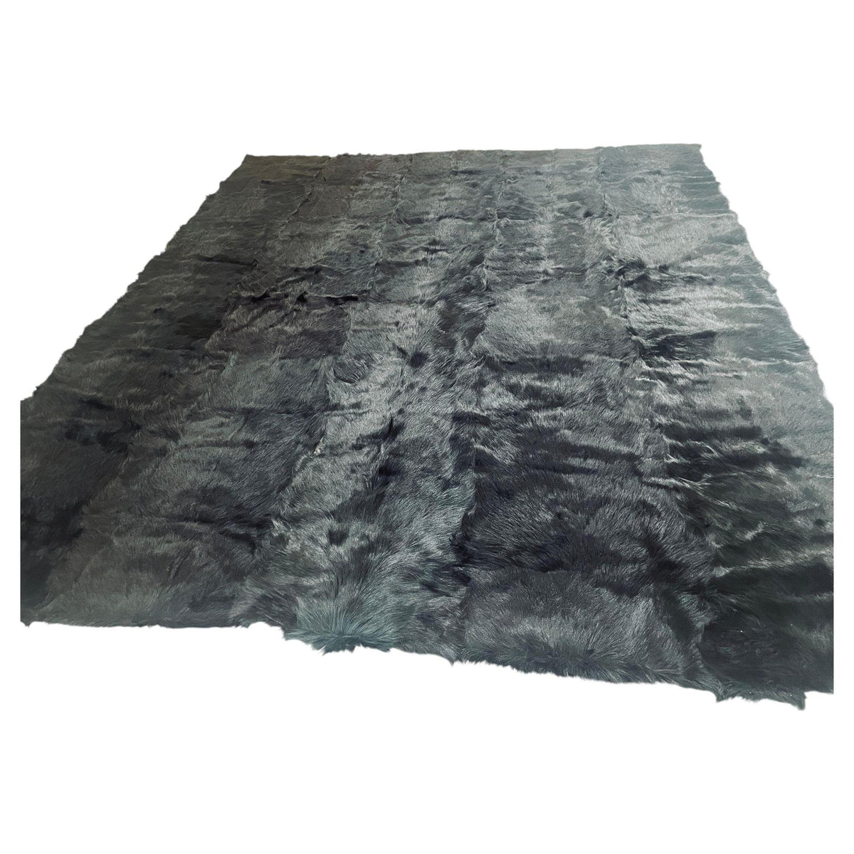 Minotti Alps Rug, Black Sheepskin, Hand-Crafted, Modern Design, Italy – view 2