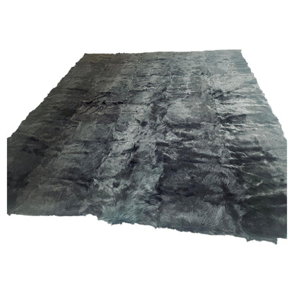 Minotti Alps Rug, Black Sheepskin, Hand-Crafted, Modern Design, Italy – view 2
