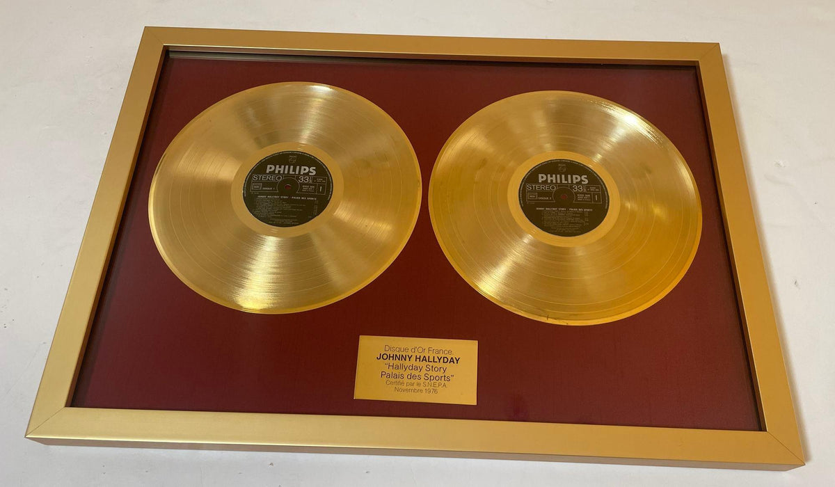 Official Gold Record Award France Johnny Halliday Story Palais des Sports 1976 — additional view 3