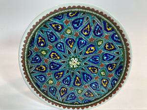Hand Painted Ceramic Decorative Moorish Plate 1950s