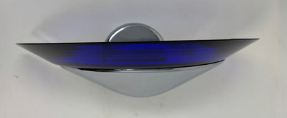 Postmodern Italian Cobalt Blue Murano Glass & Chrome Wall Sconce, 1980s 1 of 7