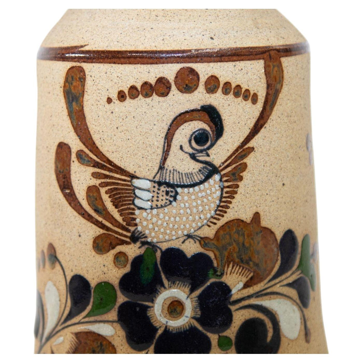 Vintage Large Folk Art Tonala Sandstone Pottery Vase, 1960's — Mexico