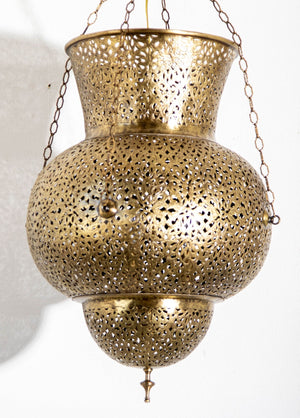 Moroccan Brass Chandelier Pendant Light Fixture Granada Moorish Style