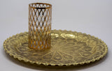 Moroccan Brass Tray Moorish Islamic Metalwork 13 inches Diameter