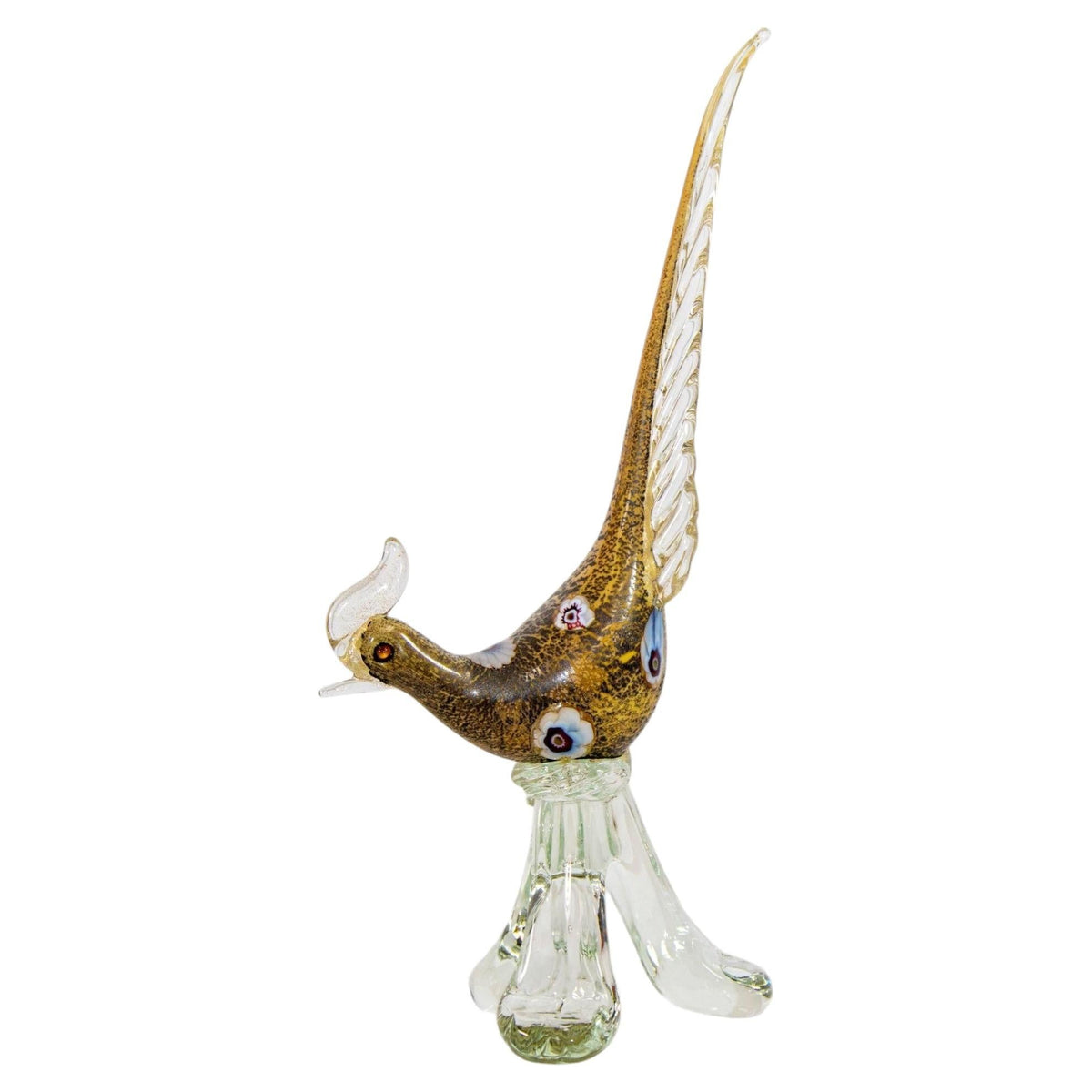 Italian Murano Art Glass Pheasant Bird Sculpture 1960s — additional view 17
