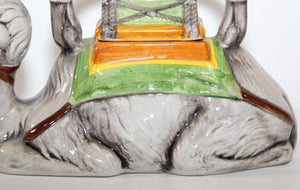 Vintage Hand Painted Resting Camel Porcelain Tea Pot