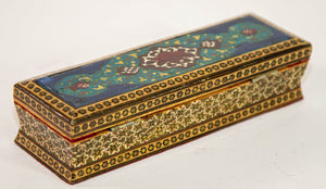 Micro Mosaic Moorish Inlaid Jewelry Pen Box