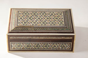 1940s Mother of Pearl Inlaid Decorative Middle Eastern Islamic Box