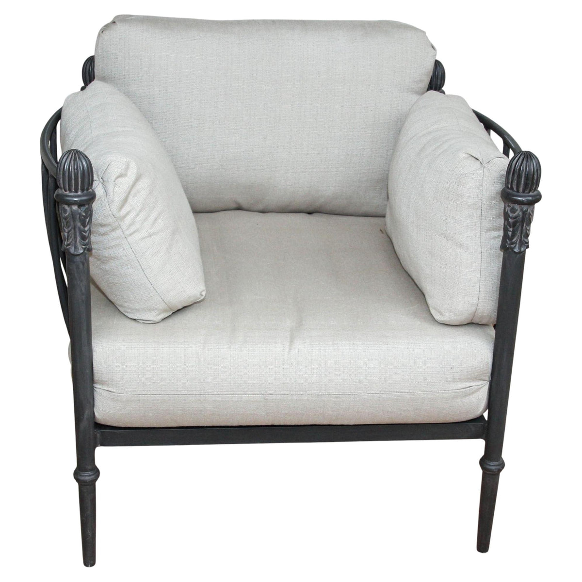 Michael Taylor Style Montecito Bronze Aluminum Lounge Chair & Ottoman, 1980s — detail view 17