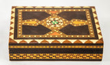 Moorish Spain Inlaid Marquetry Mosaic Box 1950's