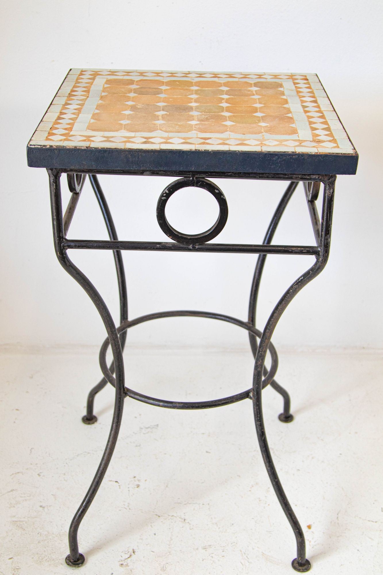 Vintage Moroccan Mosaic Outdoor Tile Table