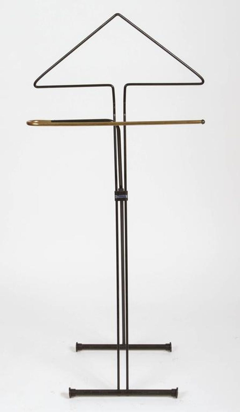 Vintage Folding Valet Metal Stand by Fratelli Reguitti 1950s